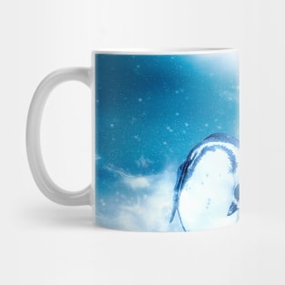 Penguin Bird Animal Wildlife Forest Nature Outdoors Freedom Digital Painting Mug